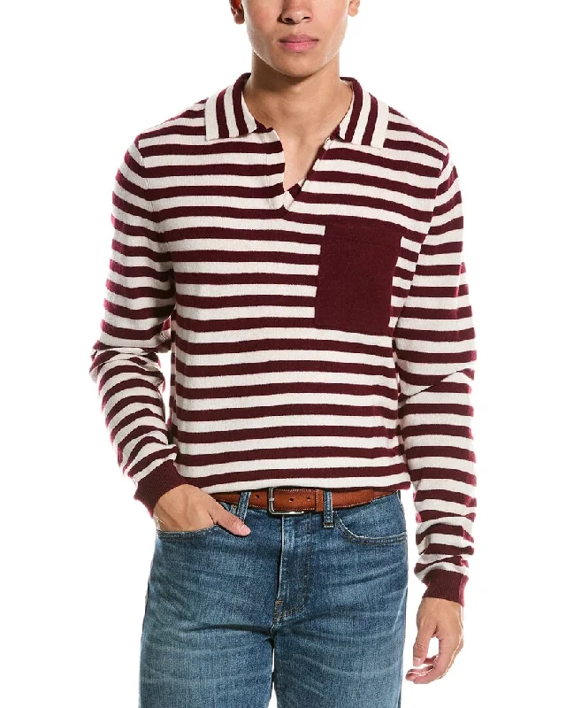 Deep Discounts Kier+J Wool & Cashmere-Blend Polo Sweater
