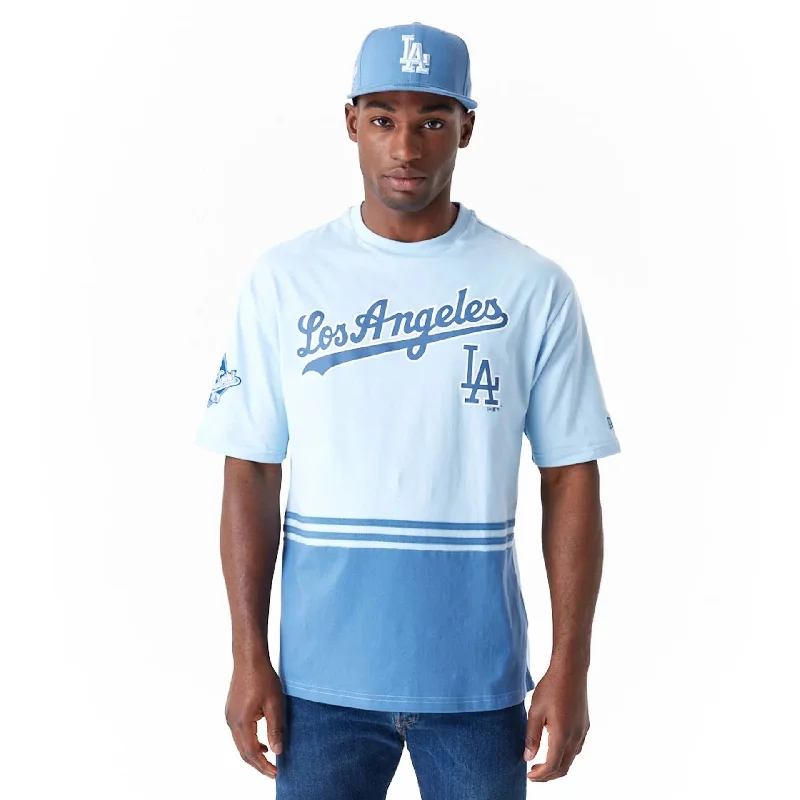 LA Dodgers World Series Pastel Blue Oversized T-Shirt