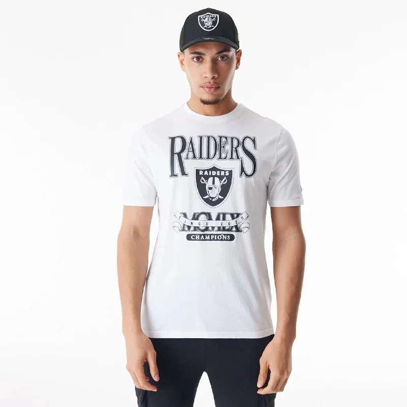 Las Vegas Raiders NFL Champions Graphic White T-Shirt