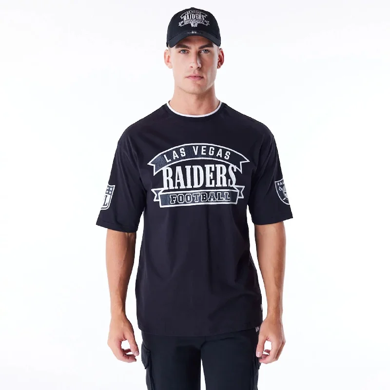 Las Vegas Raiders NFL Graphic Black Oversized T-Shirt