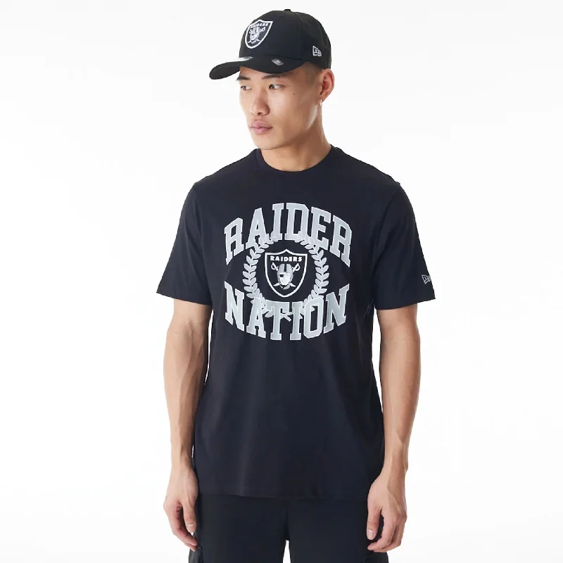 Las Vegas Raiders NFL Laurel Graphic Black T-Shirt