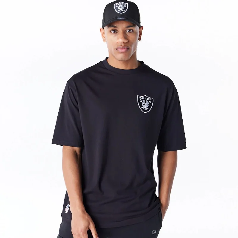 Las Vegas Raiders NFL League Essential Black Oversized T-Shirt