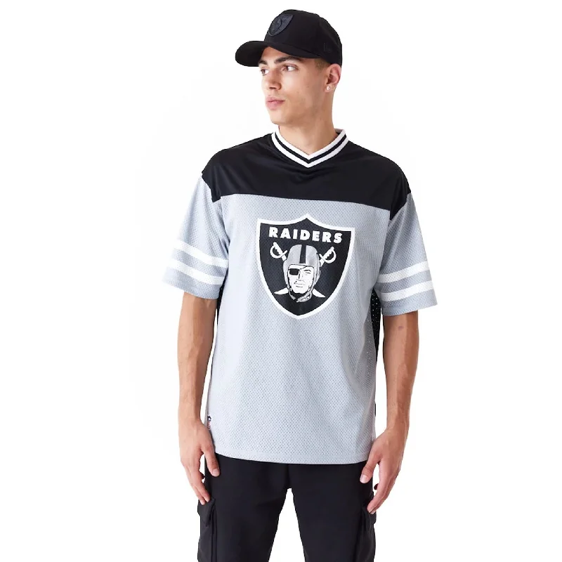 Las Vegas Raiders NFL Wordmark Graphic Grey T-Shirt