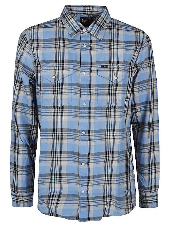 Lee Men's Shirts Clear blue