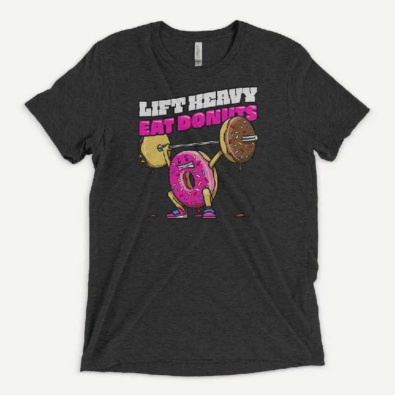 Lift Heavy Eat Donuts Men’s Triblend T-Shirt