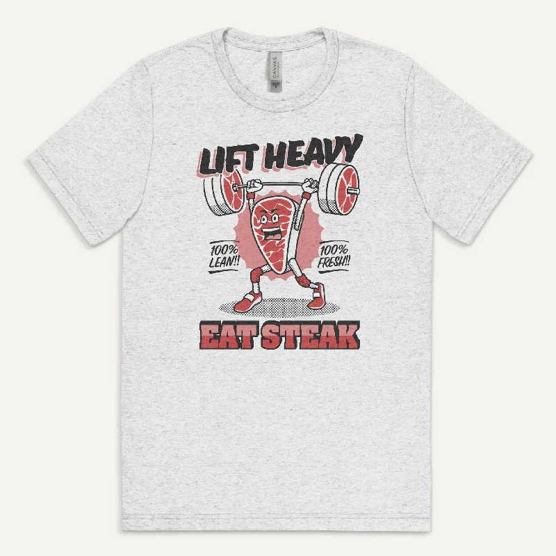 Lift Heavy Eat Steak Men’s Triblend T-Shirt