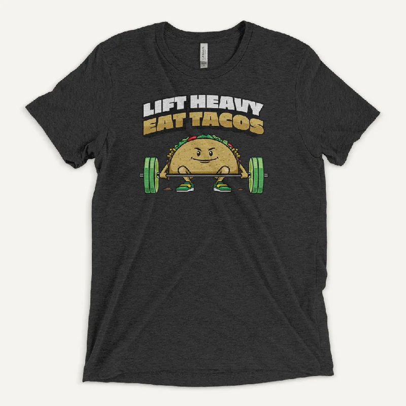 Lift Heavy Eat Tacos Men’s Triblend T-Shirt