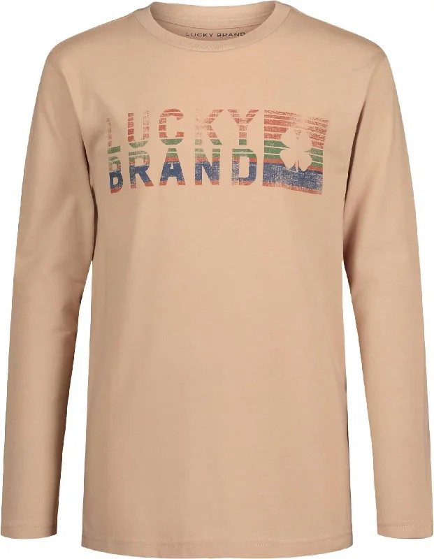 Long Sleeve T-Shirt In Brown