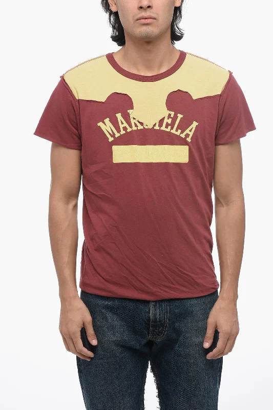 Maison Margiela MM4 Double-layered T-shirt with Visible Stitching