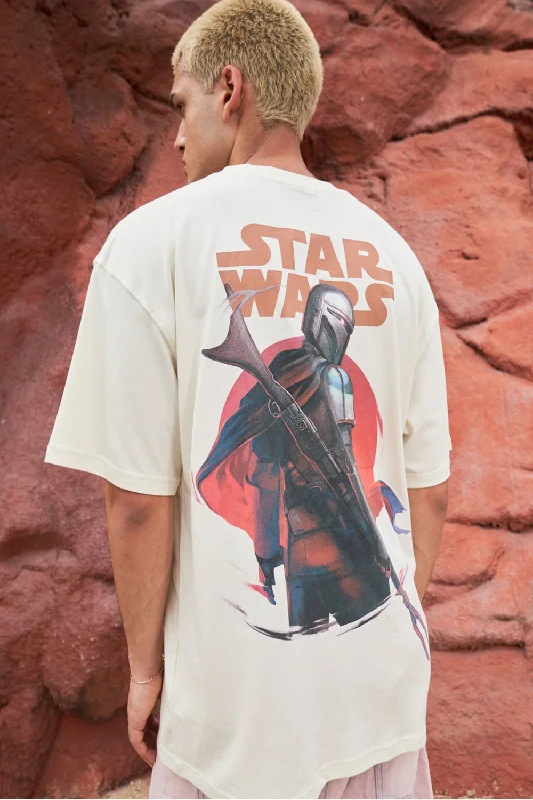 Mega Discount Mandalorian Off White Oversized T-shirt