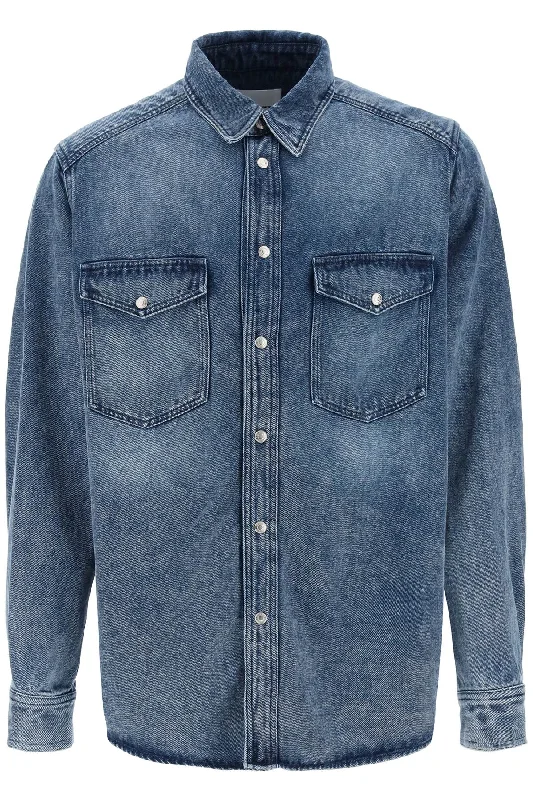 Marant Men's Overshirt In blue Tailly