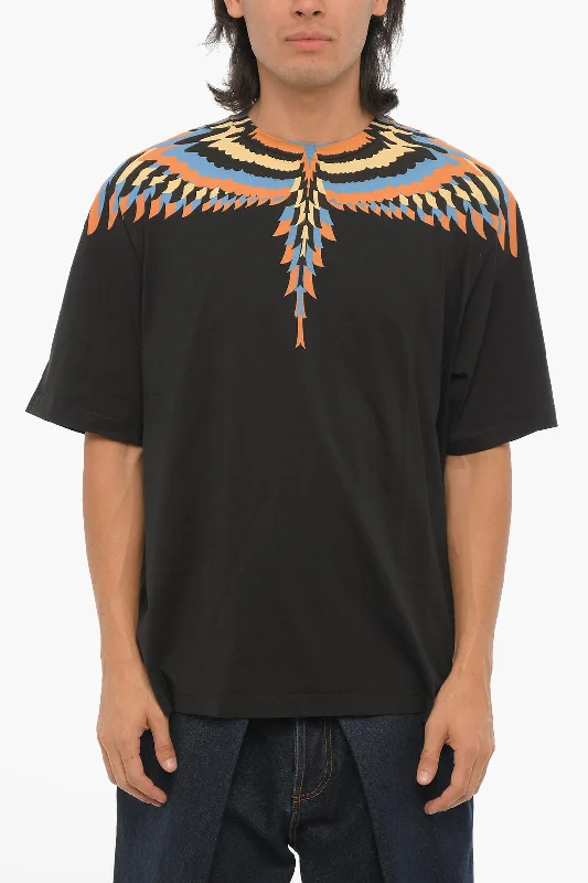 Marcelo Burlon Cotton OPTICAL WINGS Crew-neck T-Shirt