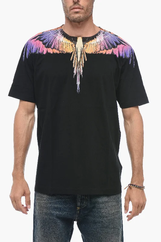 Marcelo Burlon Crew Neck ICON WINGS Cotton T-Shirt