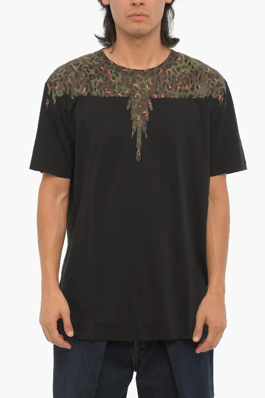 Marcelo Burlon Crew-neck T-shirt with Animal Detail