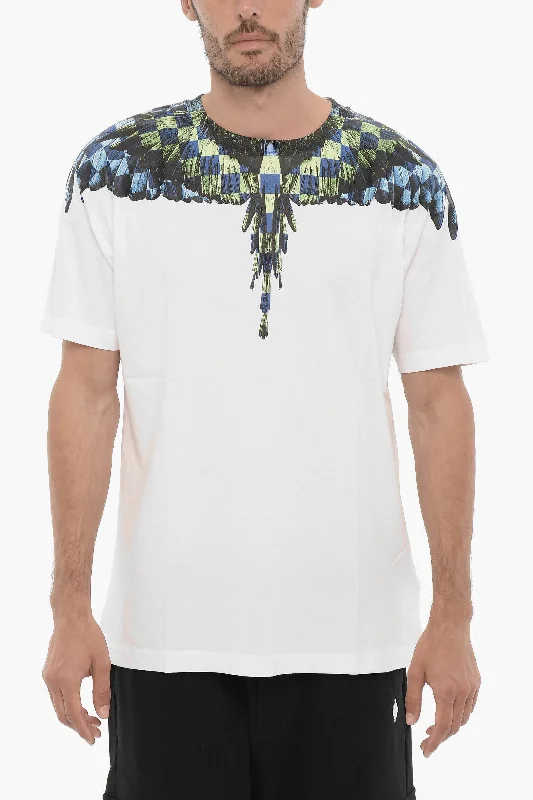 Marcelo Burlon Regular Fit CHESS WINGS Crew-neck T-Shirt