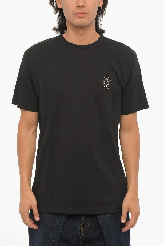 Marcelo Burlon Solid Color ECLIPSE CROSS Crew-neck T-Shirt