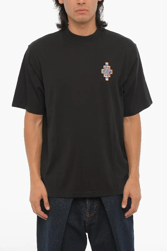 Marcelo Burlon Solid Color OPTICAL CROSS Crew-neck T-Shirt