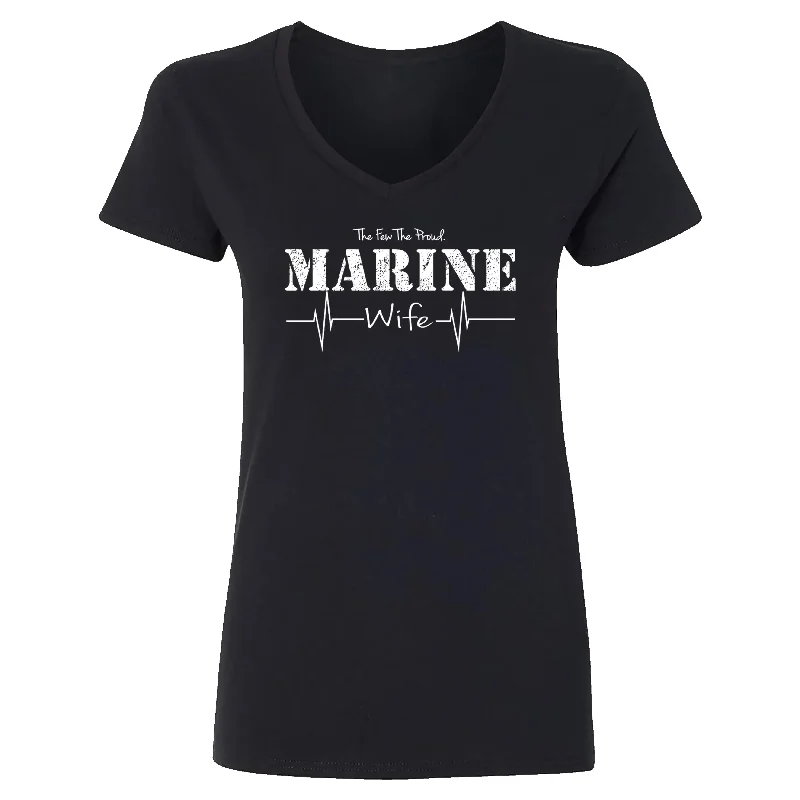 Flash Deal Marine Wife Women's V-Neck Tee