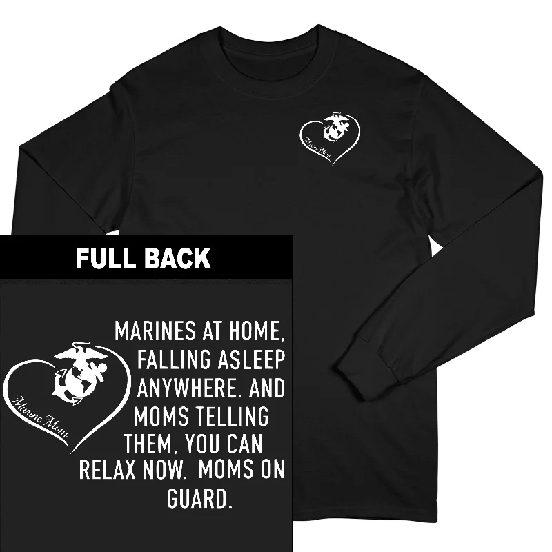 Overstock Marines Mom On Guard Long Sleeve Tee