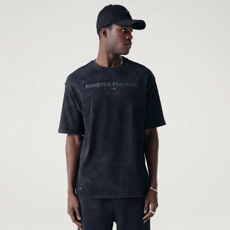 McLaren Racing Washed Pack Black On Black Oversized T-Shirt