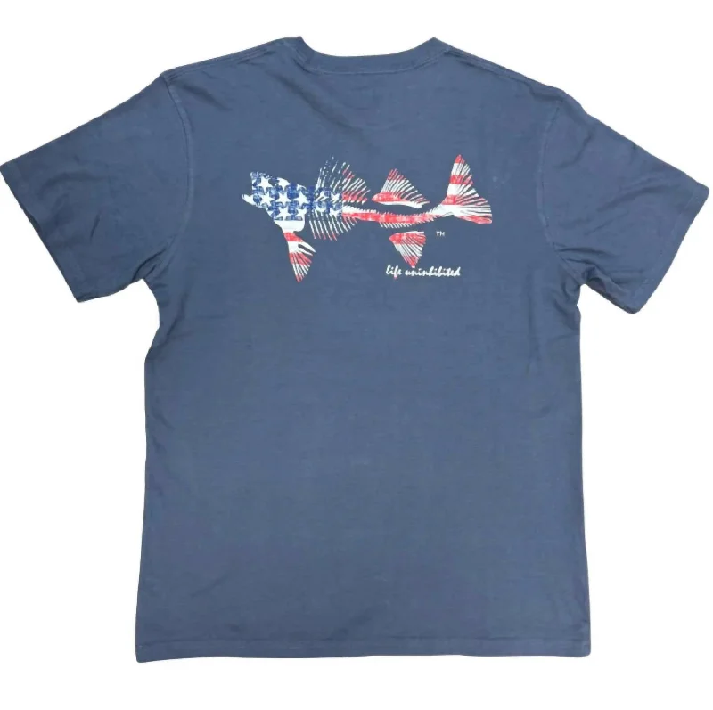 Reduced Prices Men's Flag Short Sleeve Tee In Marine