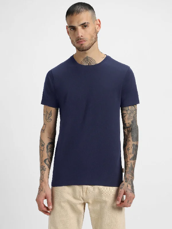 Take Advantage Navy Plain Men's Tshirt