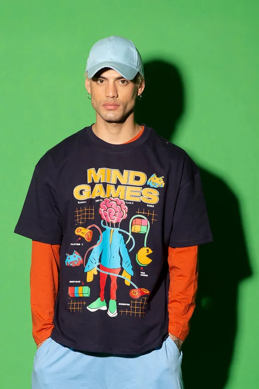 Extra Discounts Mind Games Oversized T-Shirt