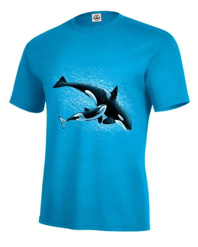 Can't Miss Adult Mom & Baby Orca T-Shirt