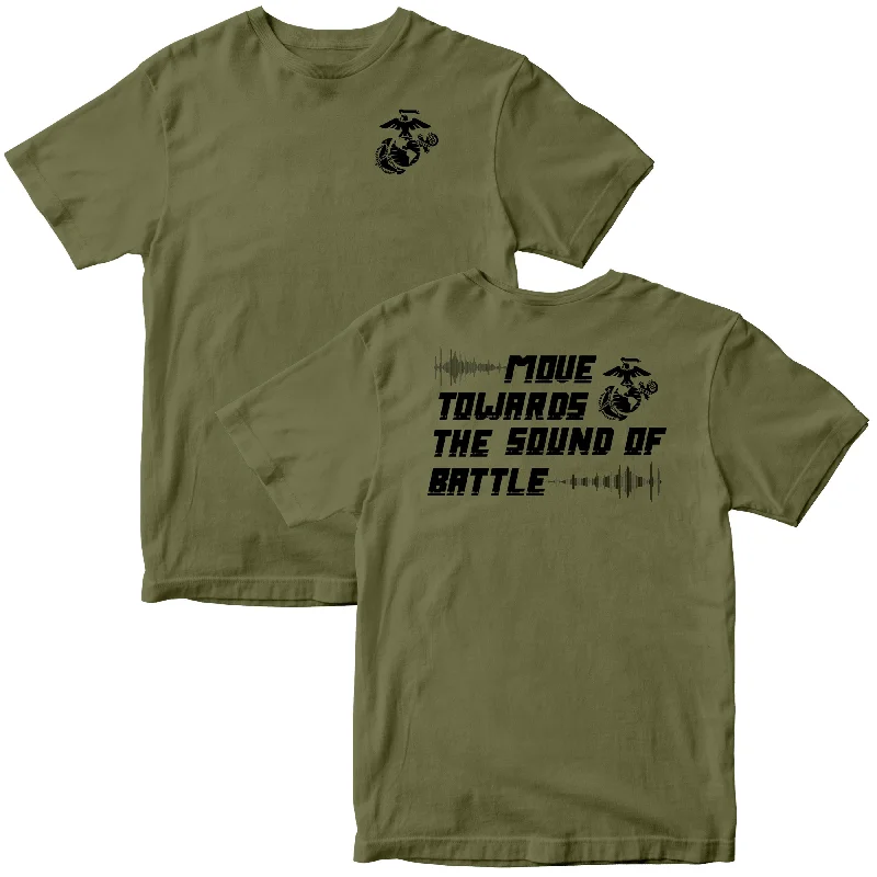 Special Price Move Towards The Sound Of Battle 2-Sided Tee