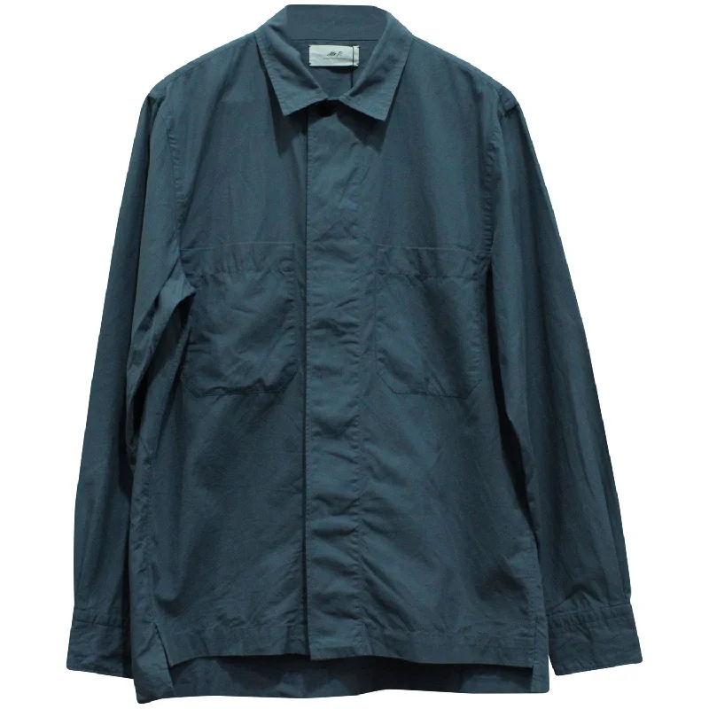 Hurry In Mr. P Work Jacket in Blue Cotton