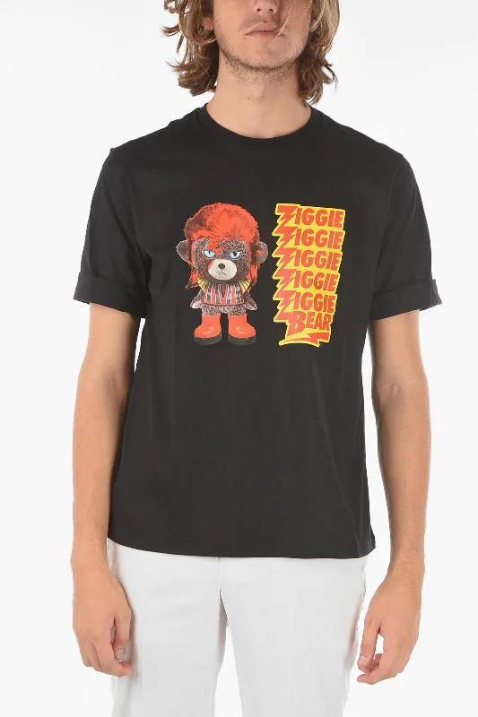 Neil Barrett Printed ZIGGIE BEAR T-shirt with Cuffed Sleeves