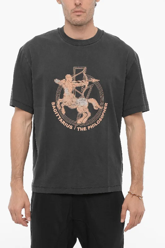 Neil Barrett Slim Fit SAGITTARIUS THE PHILOSOPHER Crew-Neck T-shirt