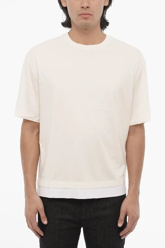 Neil Barrett Solid Color Slim Fit Crew-neck T-shirt