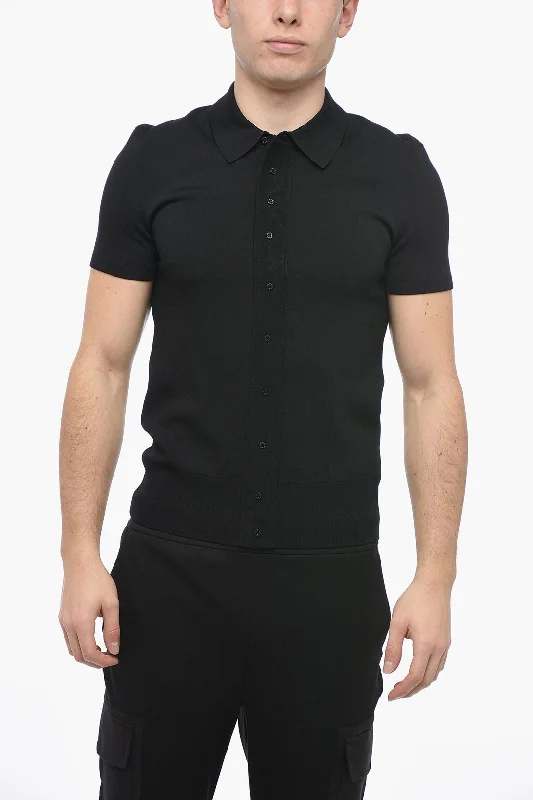 Neil Barrett Technical Fabric Slim Fit Polo Shirt