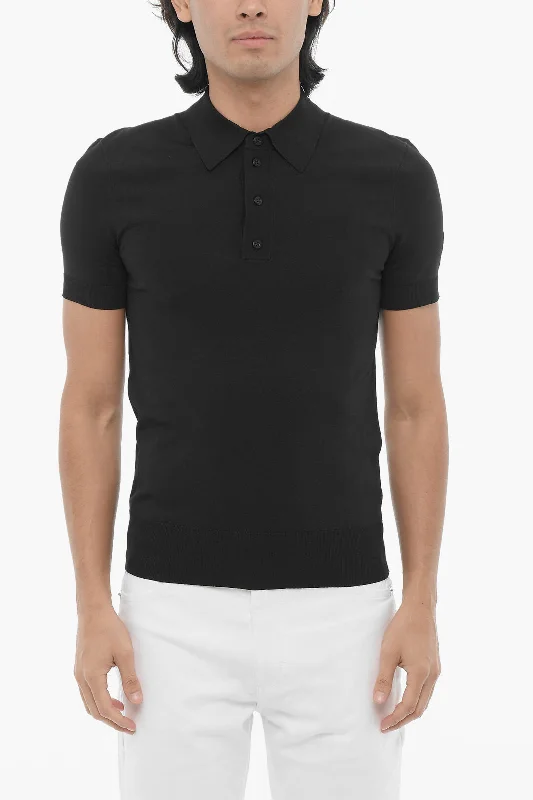 Neil Barrett Technical Fabric Slim Fit Polo Shirt