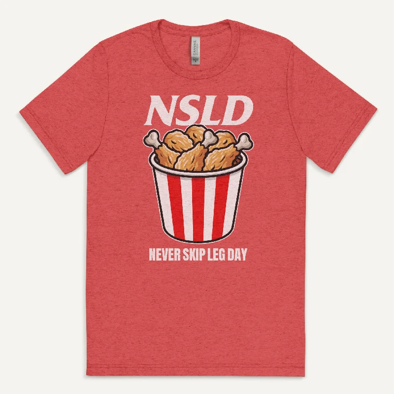 Never Skip Leg Day Drumsticks Men’s Triblend T-Shirt