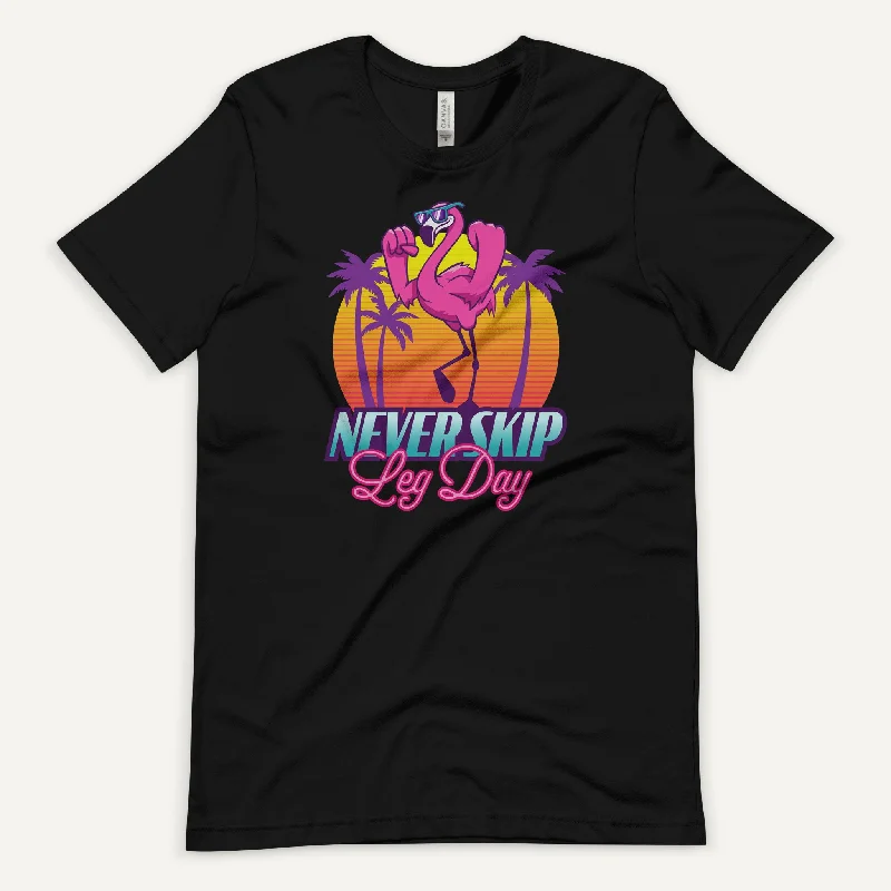 Never Skip Leg Day Flamingo Men’s Standard T-Shirt