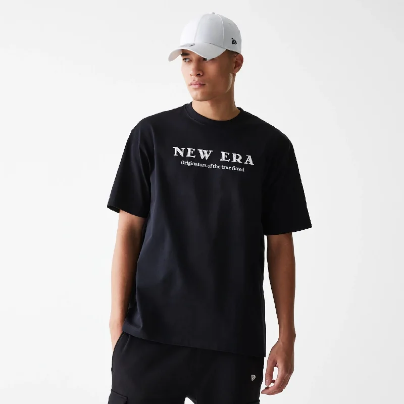 New Era Basic Black Oversized T-Shirt