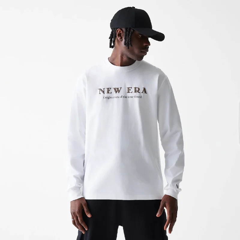 New Era Basic White Long Sleeve T-Shirt