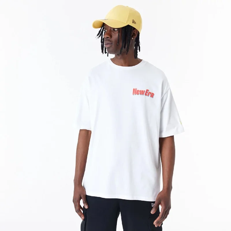 New Era Character Graphic White Oversized T-Shirt