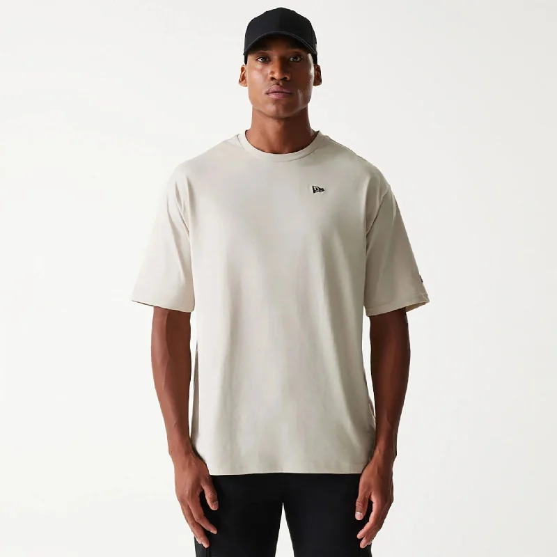 New Era Essential Light Beige Oversized T-Shirt