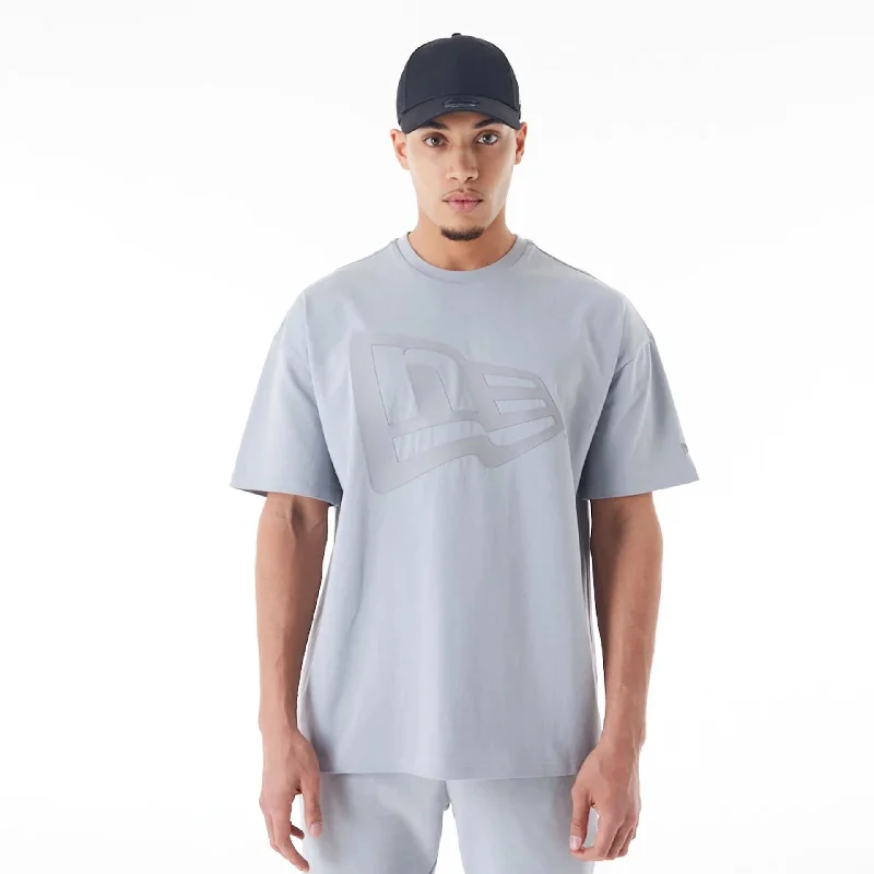 New Era Flag Grey Oversized T-Shirt