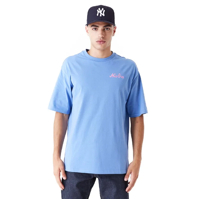 New Era Food Graphic Blue Oversized T-Shirt