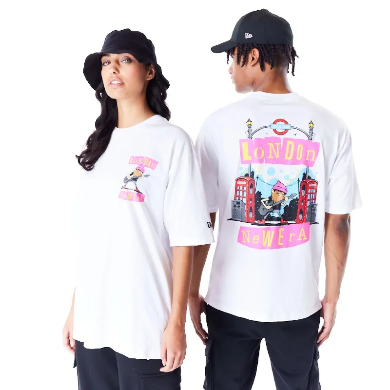 New Era Location Graphic London White Oversized T-Shirt