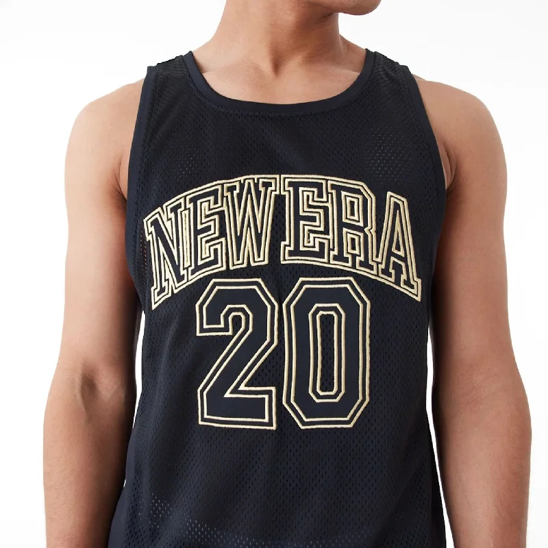 New Era Mesh Black Tank Top