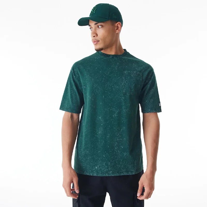 New Era Wash Dark Green Oversized T-Shirt