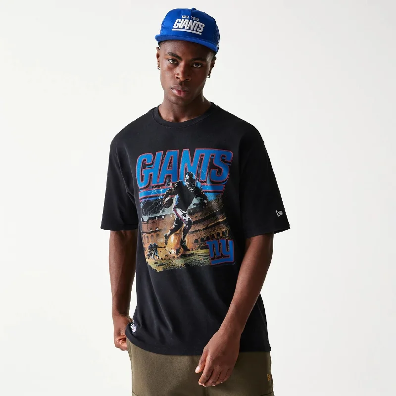 New York Giants NFL Games Premium Apparel Black Oversized T-Shirt