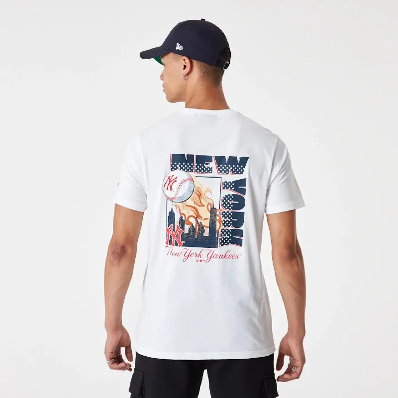 New York Yankees MLB City Graphic White T-Shirt