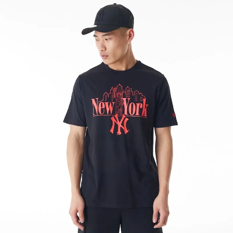 New York Yankees MLB Graphic Black T-Shirt