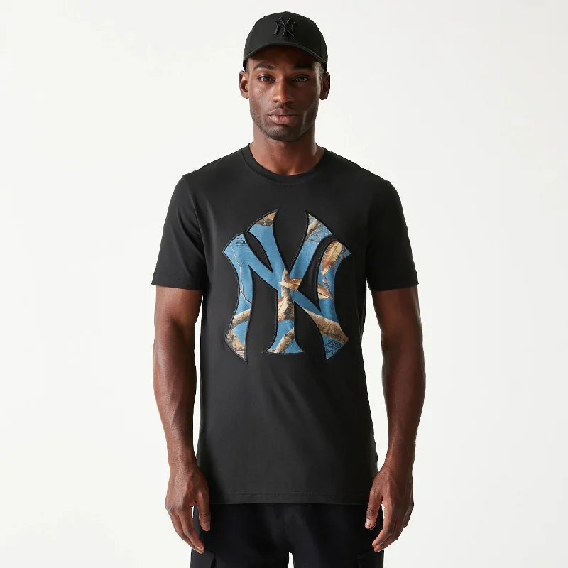 New York Yankees Realtree Edge Slate Black T-Shirt